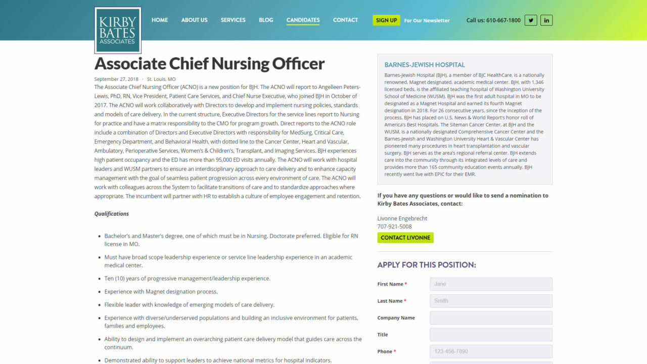 Recruiting job posting